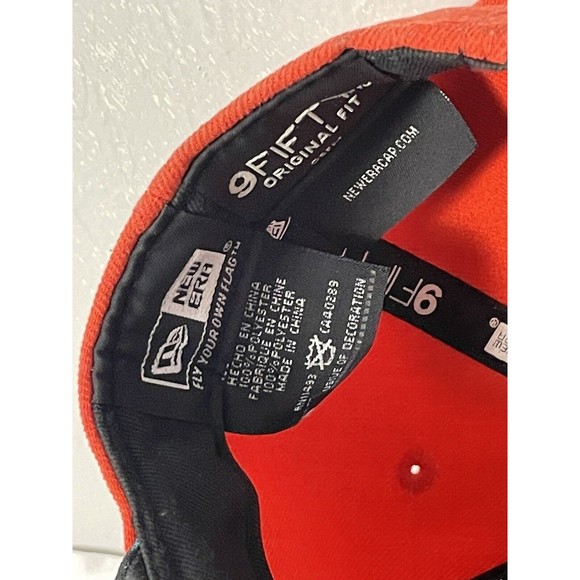 NY Knicks 9FIFTY Rare NBA Men's New Era Cap Black | Orange READ BELOW - Picture 7 of 10